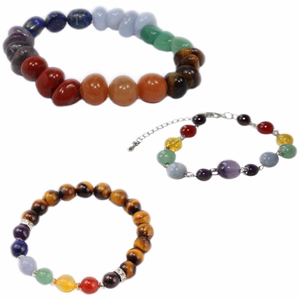 Les bracelets pierres chakras
